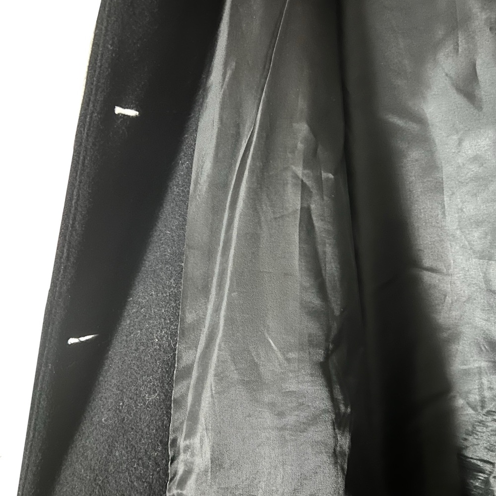 Worthington wool petite women’s black trench winter coat || dark academia 🕰️🕯️ - Picture 5 of 6